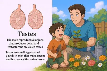 testes Simple Definition