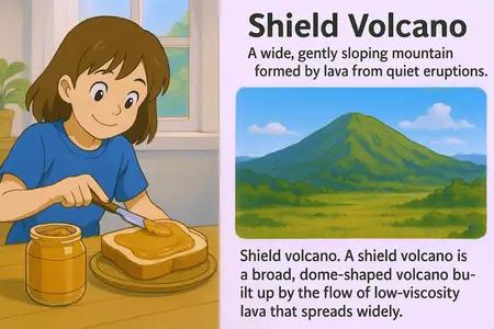 shield volcano Simple Definition