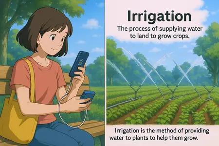 irrigation Simple Definition
