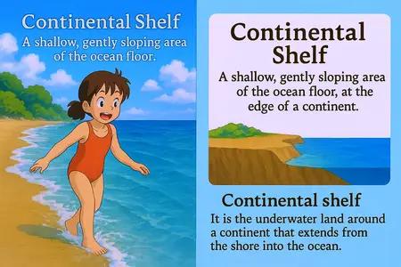 continental shelf Simple Definition