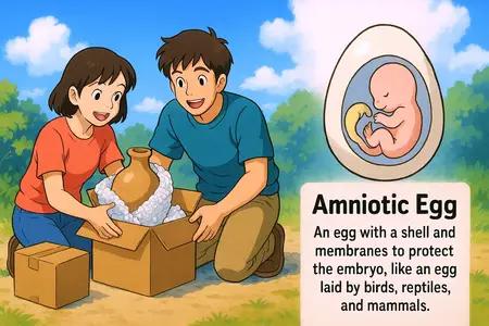 amniotic egg Simple Definition