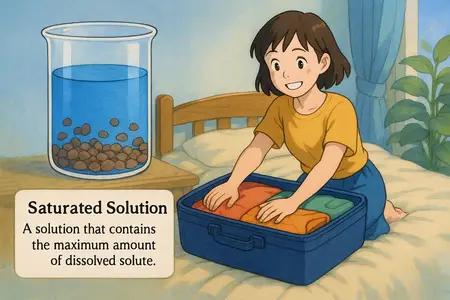 saturated solution Simple Definition