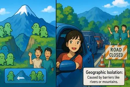 geographic isolation Simple Definition