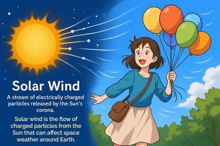 solar wind Simple Definition