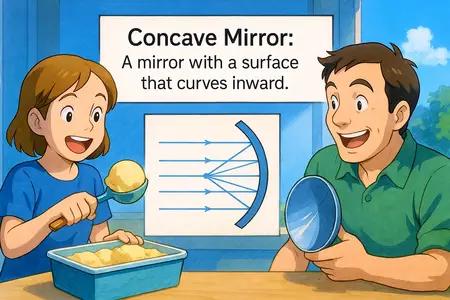 concave mirror Simple Definition