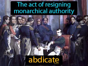 abdicate Simple Definition