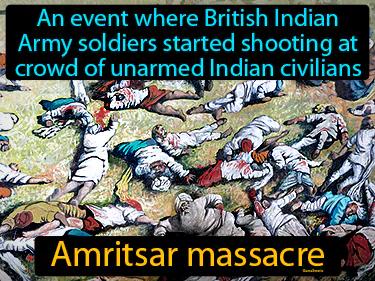 Amritsar massacre Simple Definition