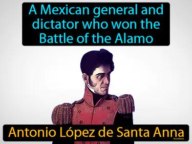 Antonio Lopez de Santa Anna Simple Definition
