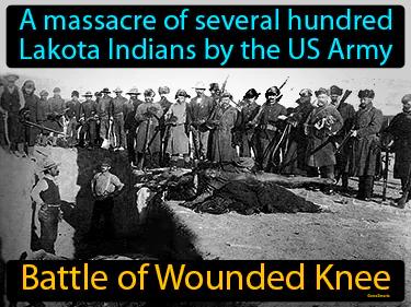 Battle of Wounded Knee Simple Definition