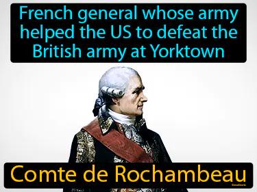 Comte de Rochambeau Simple Definition