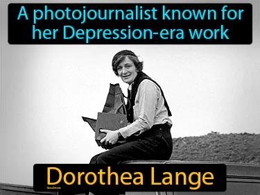 Dorothea Lange Simple Definition