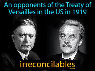 irreconcilables Simple Definition
