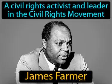 James Farmer Simple Definition