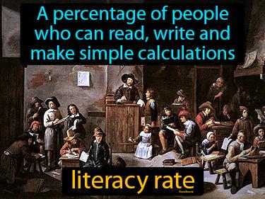 literacy rate Simple Definition