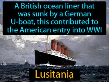 Lusitania Simple Definition