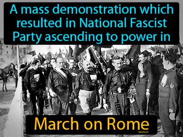 March on Rome Simple Definition