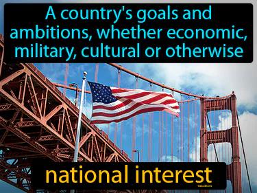 national interest Simple Definition