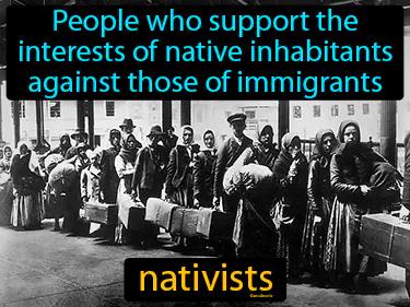 nativists Simple Definition