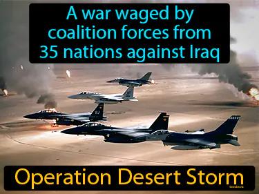 Operation Desert Storm Simple Definition