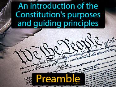 Preamble Simple Definition