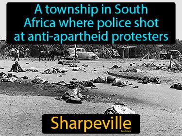 Sharpeville Simple Definition
