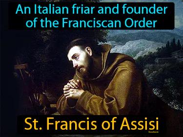 St Francis of Assisi Simple Definition