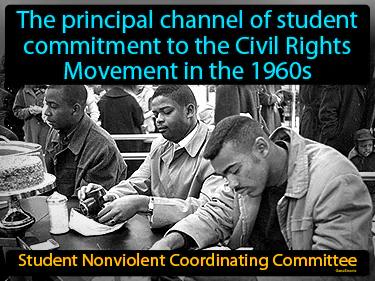 Student Nonviolent Coordinating Committee Simple Definition