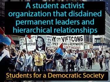 Students for a Democratic Society Simple Definition