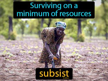 subsist Simple Definition