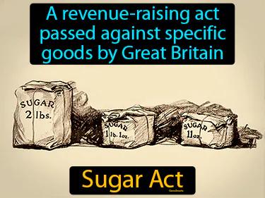 Sugar Act Simple Definition