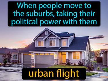 urban flight Simple Definition