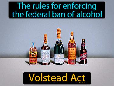 Volstead Act Simple Definition