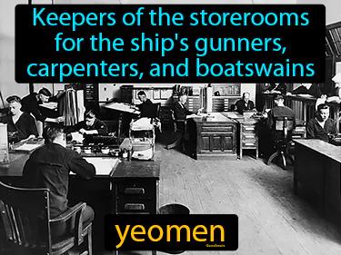 yeomen Simple Definition