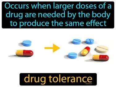 drug tolerance Simple Definition