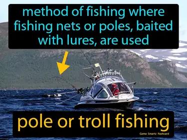 pole or troll fishing Simple Definition