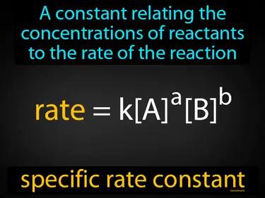 specific rate constant Simple Definition