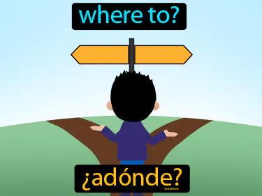 adonde Simple Definition