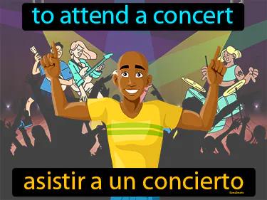 asistir a un concierto Simple Definition