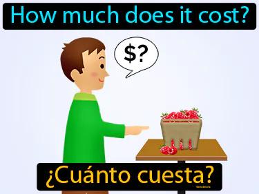 cuanto cuesta Simple Definition