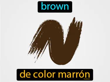 de color marron Simple Definition