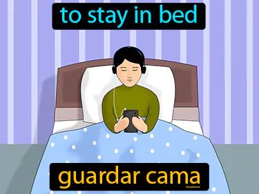guardar cama Simple Definition