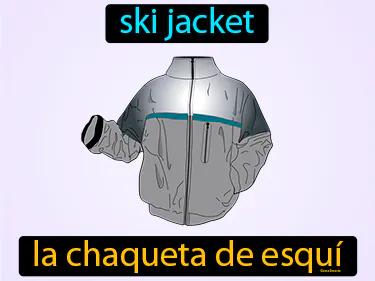 la chaqueta de esqui Simple Definition