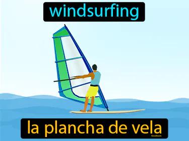 la plancha de vela Simple Definition