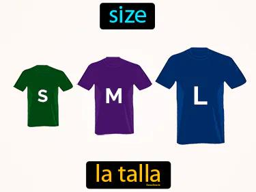 la talla Simple Definition