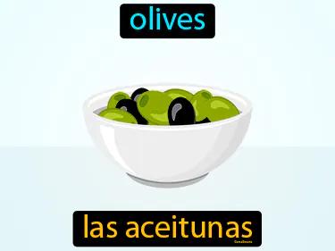 las aceitunas Simple Definition