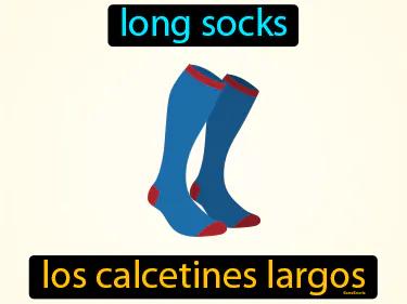 los calcetines largos Simple Definition