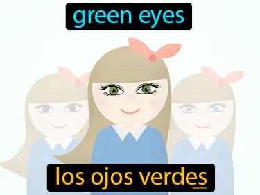 los ojos verdes Simple Definition