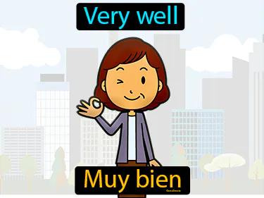 muy bien Simple Definition