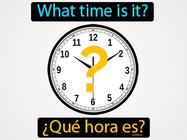 que hora es Simple Definition