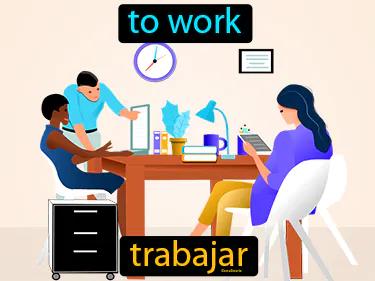 trabajar Simple Definition